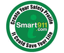 smart 911 logo create a safety profile, it could save your life